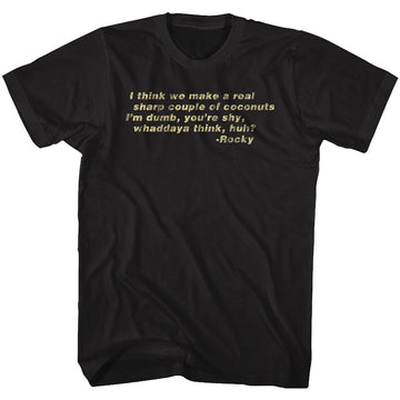 Rocky Mens S/S T-Shirt - Thought - Solid Black