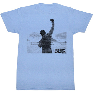Rocky Mens S/S T-Shirt - Balboa Victory - Heather Light Blue Heather