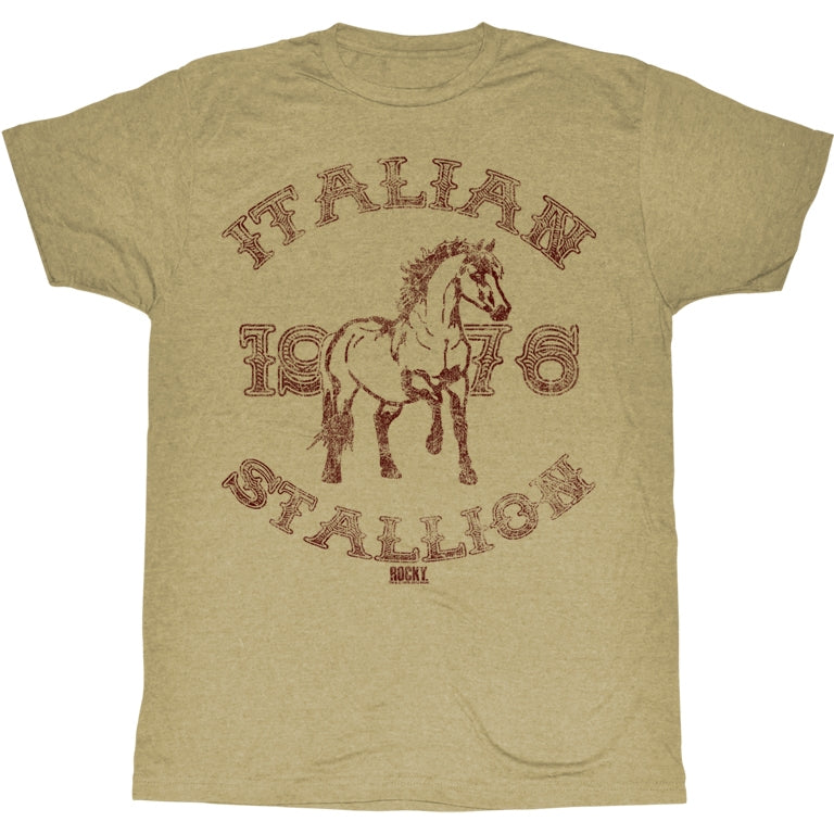 Rocky Mens S/S T-Shirt - 1967 Stallion - Heather Khaki Heather