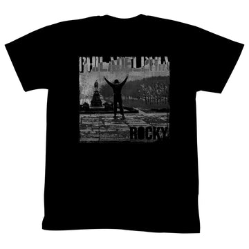 Rocky Mens S/S T-Shirt - Philadelphia - Solid Black