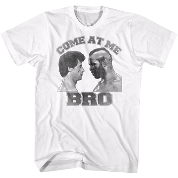 Rocky Mens S/S T-Shirt - Come At Me - Solid White