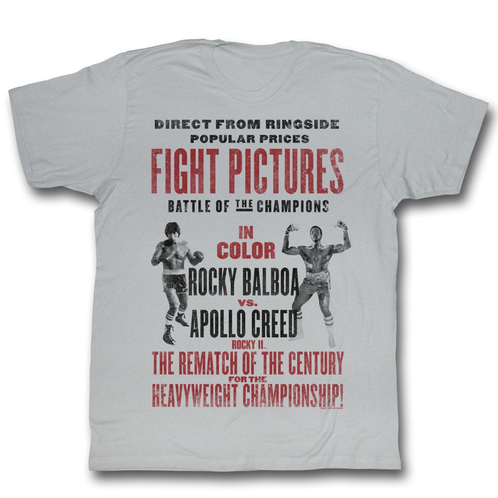 Rocky Mens S/S T-Shirt - Rematch - Solid Silver