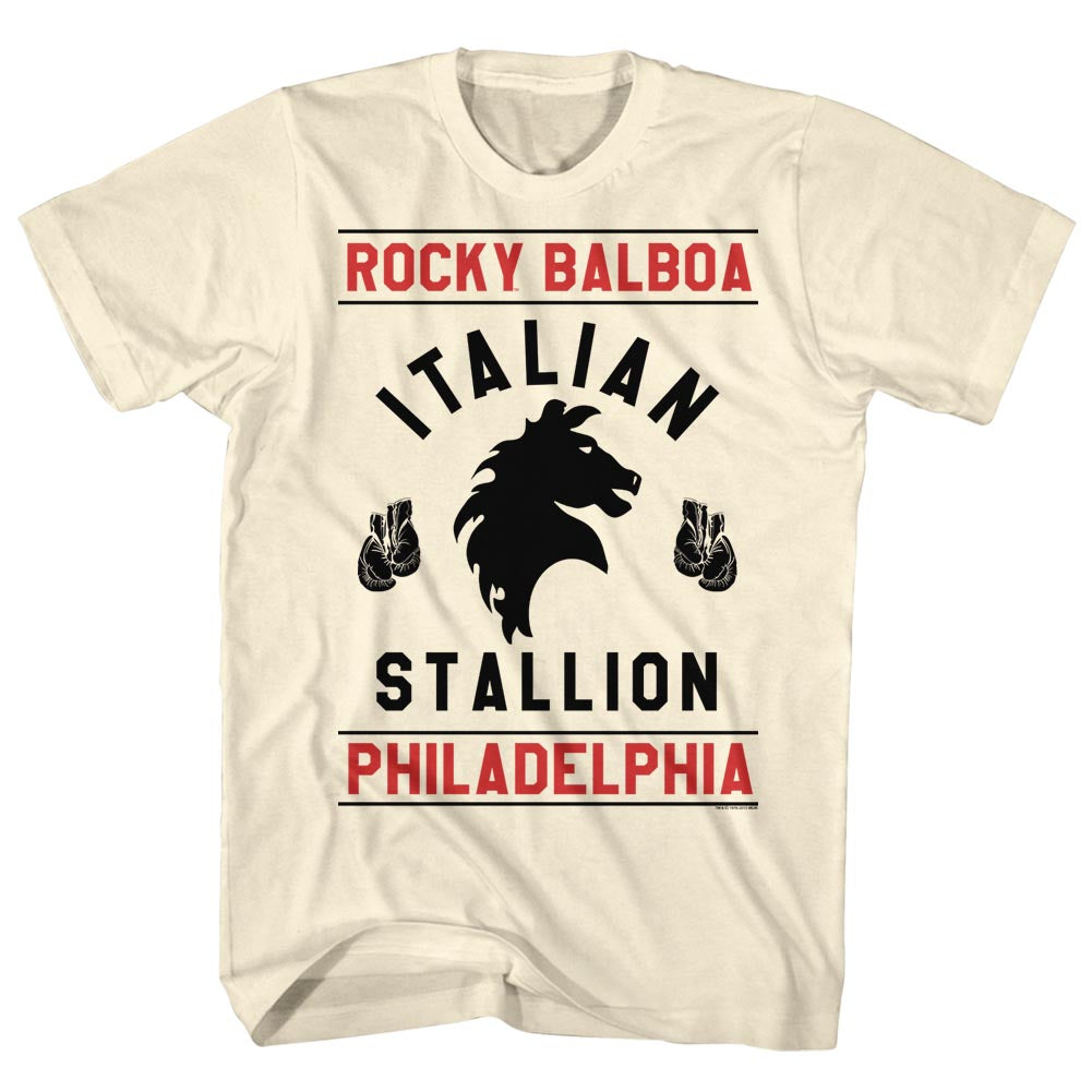 Rocky Mens S/S T-Shirt - Rocky Gloves - Solid Natural
