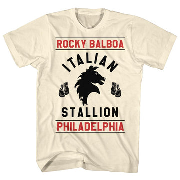 Rocky Mens S/S T-Shirt - Rocky Gloves - Solid Natural