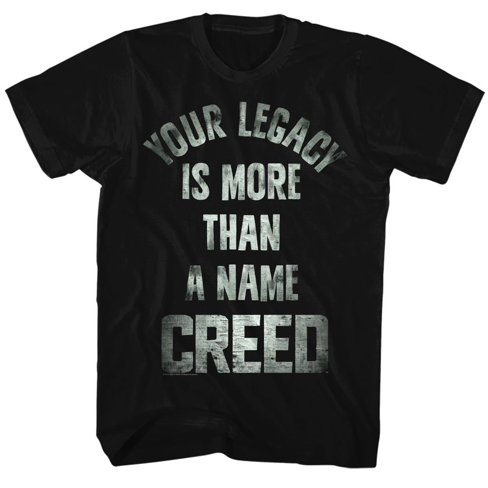 Rocky Mens S/S T-Shirt - Tagline - Solid Black
