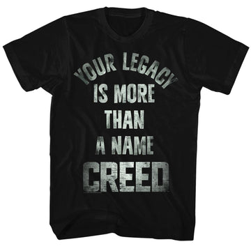 Rocky Mens S/S T-Shirt - Tagline - Solid Black