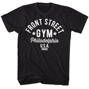 Rocky Mens S/S T-Shirt - Front Street - Solid Black