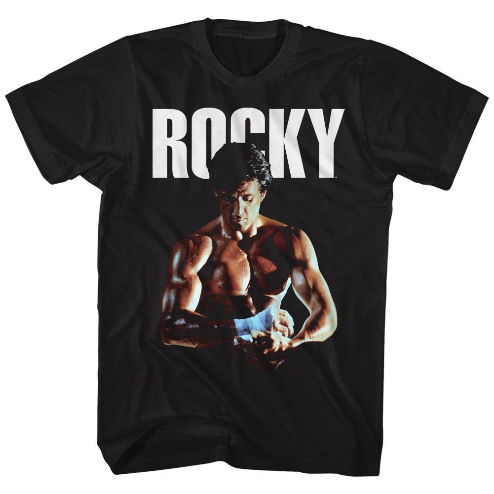 Rocky Mens S/S T-Shirt - Fist Tape - Solid Black