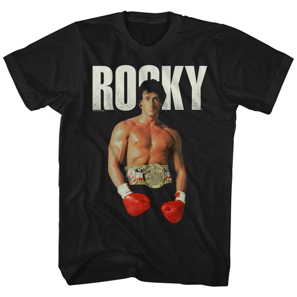 Rocky Mens S/S T-Shirt - Stand - Solid Black