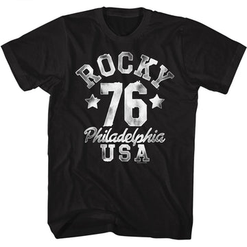 Rocky Mens S/S T-Shirt - Splotch - Solid Black