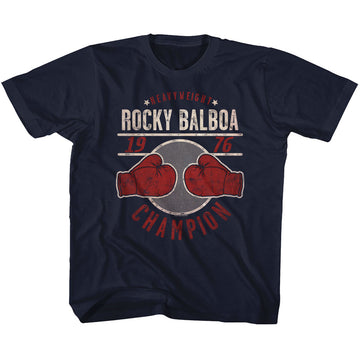Rocky Youth S/S T-Shirt - Champ76 - Solid Navy