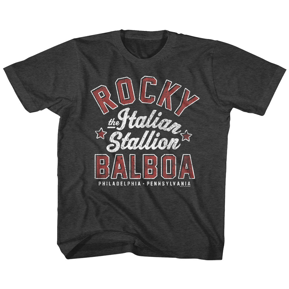 Rocky Toddler S/S T-Shirt - The Italian Stallion - Heather Black Heather