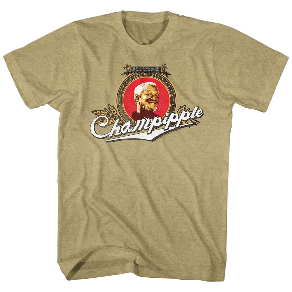 Redd Foxx Mens S/S T-Shirt - Champipple - Heather Khaki Heather