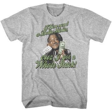 Redd Foxx Mens S/S T-Shirt - Dolla - Heather Gray Heather