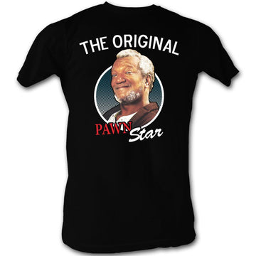 Redd Foxx Mens S/S T-Shirt - Pawn Star - Solid Black