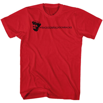 Redd Foxx Mens S/S T-Shirt - Racks - Solid Red