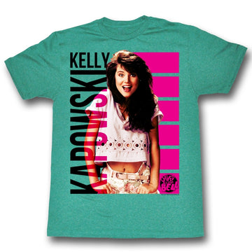 Saved By The Bell Mens S/S T-Shirt - Kapwskiing - Heather Mahi Heather