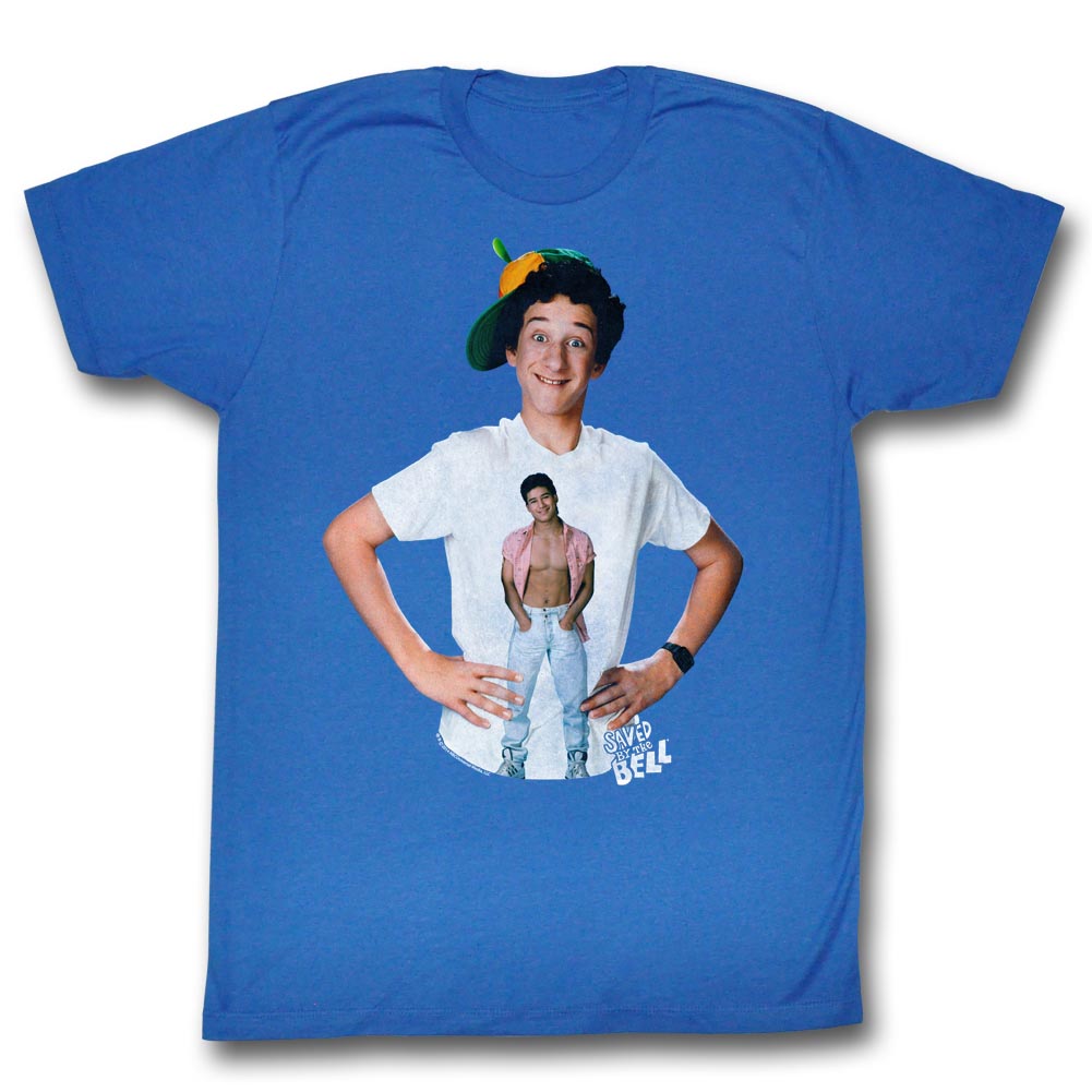 Saved By The Bell Mens S/S T-Shirt - Screech! - Solid Royal