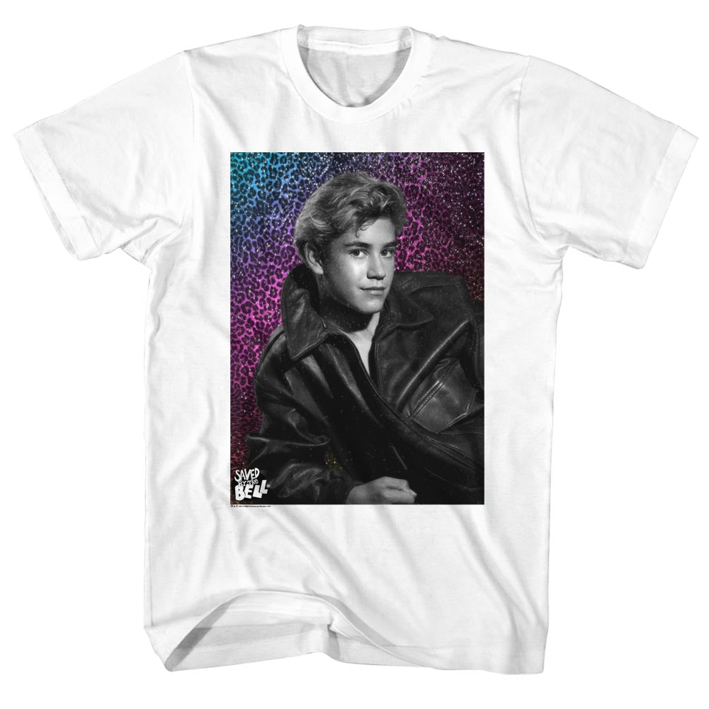 Saved By The Bell Mens S/S T-Shirt - Heart Throb - Solid White