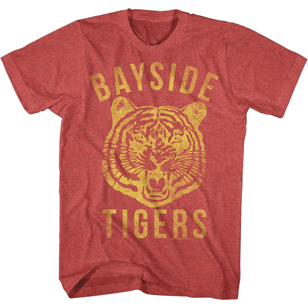 Saved By The Bell Mens S/S T-Shirt - Reppin' - Heather Red Heather
