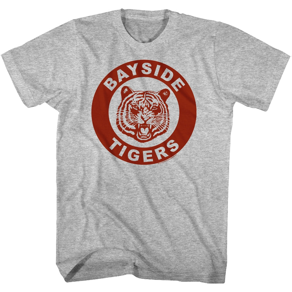 Saved By The Bell Mens S/S T-Shirt - Bayside Redux - Heather Gray Heather