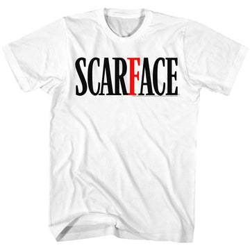 Scarface Mens S/S T-Shirt - Logobr - Solid White