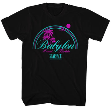 Scarface Mens S/S T-Shirt - Babylon - Solid Black