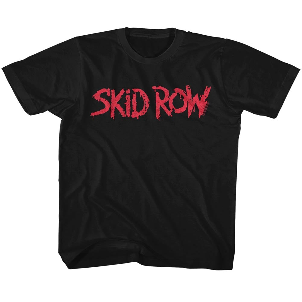 Skid Row Toddler S/S T-Shirt - Red Logo - Solid Black