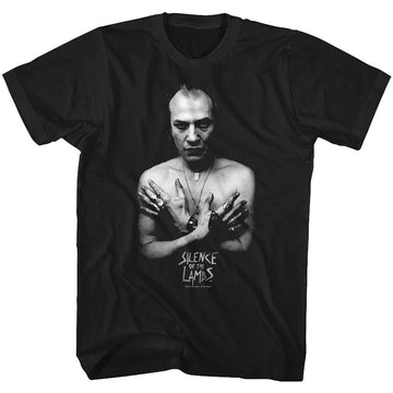 Silence Of The Lambs Mens S/S T-Shirt - Glam Shot - Solid Black