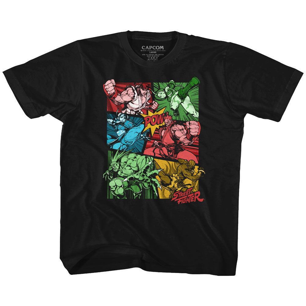 Street Fighter Toddler S/S T-Shirt - Grow Up - Solid Black