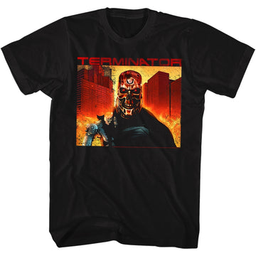 Terminator Mens S/S T-Shirt - Endgame - Solid Black