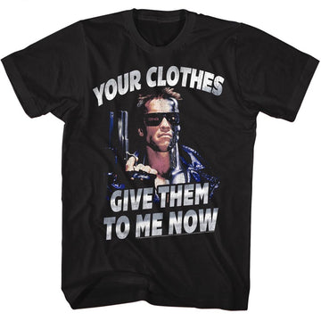 Terminator Mens S/S T-Shirt - Clothesnow - Solid Black