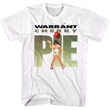Warrant Mens S/S T-Shirt - Cherry Pie 2 - Solid White