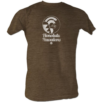Wfl Mens S/S T-Shirt - Hawaiians White - Heather Mocha Heather
