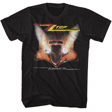 ZZ Top Mens S/S T-Shirt - Crackle - Solid Black