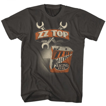 ZZ Top Mens S/S T-Shirt - High Octane - Solid Smoke