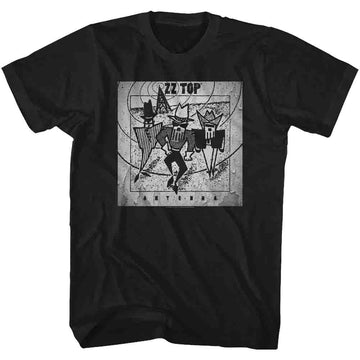 ZZ Top Mens S/S T-Shirt - Antenna - Solid Black