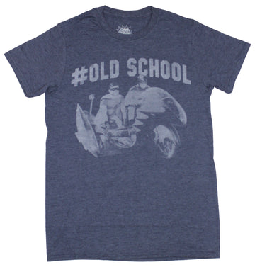 Batman 66 Mens T-Shirt - #OLDSCHOOL TV Show Dynamic Duo Image