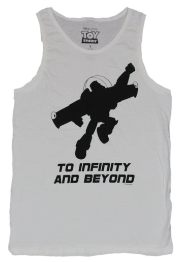 Toy Story Mens T-Shirt - Buzz Lightyear Silhouette To Infinity and Beyond