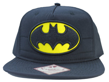 Batman Clasic Logo Large Snapback Flatbill Cap Baseball HAt