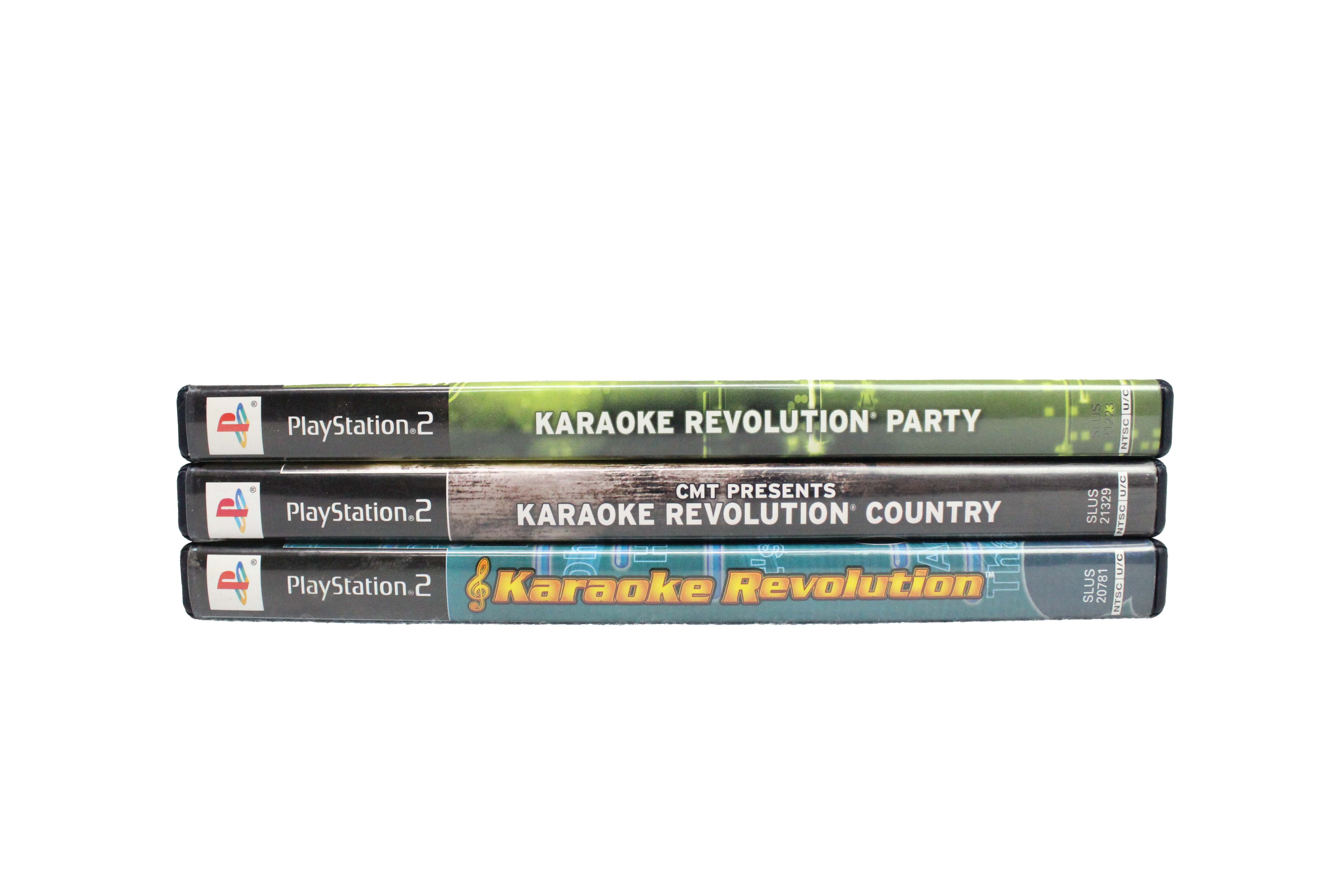 PS2 Karaoke Revolution 3 Lot, Karaoke Revolution, Country and Party