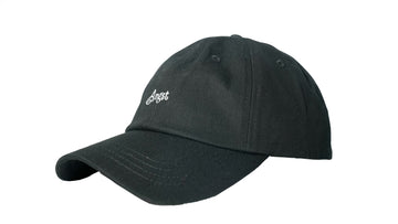 CRSHR Black Minimalist Angst Dad Cap Hat