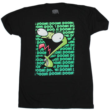 Invader Zim Mens T-Shirt - Gir Repeated Doom
