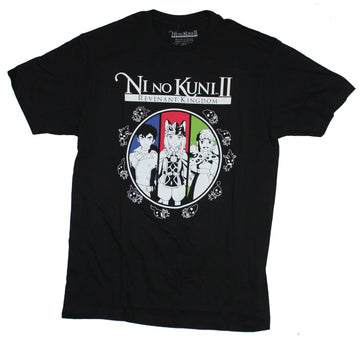 Nino Kuni Revenant Kingdom Mens T-Shirt - Triple Character Circle Image
