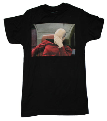 Star Trek Mens T-Shirt - Classic Face Palm Picard Meme Box