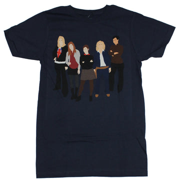 Doctor Who Mens T-Shirt - Minalmist Doctor's Companions Image
