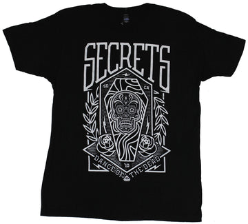 Secrets SD CA Mens T-Shirt - Dance of the Dead Sugar Skull Image