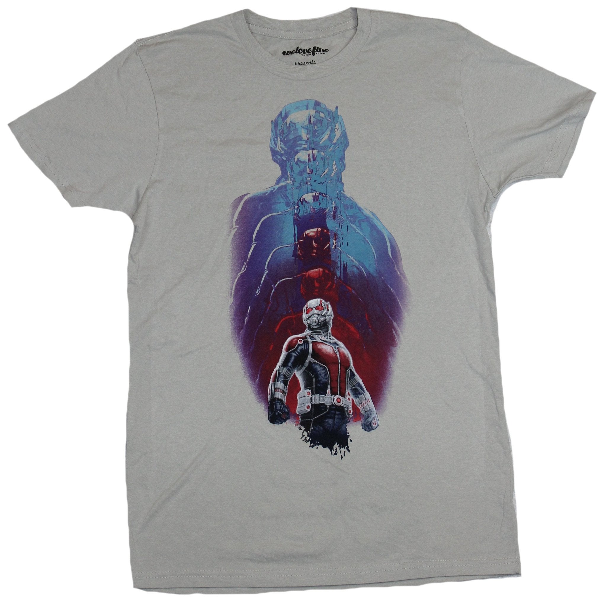 Ant-Man (Marvel Comics) Mens T-Shirt - Shrinking Down Full Color Image