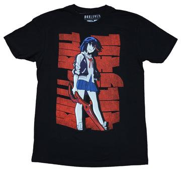 Kill La Kill Mens T-Shirt -  Ryuko Matoi Standing Over Words