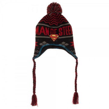 DC Comics Superman Man of Steel Fair isle Laplander Beanie